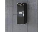 Homelumiere 1-Door Wall-Mounted Display Cabinet, Black