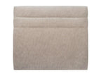 Headboard with lines, beige-brown fabric, 150 cm wide x 10 cm thick, padded