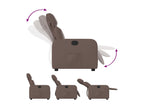 Brown Faux Leather Reclining Armchair