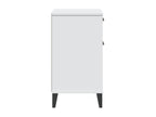 Homelumiere bedside table, white, solid pine wood