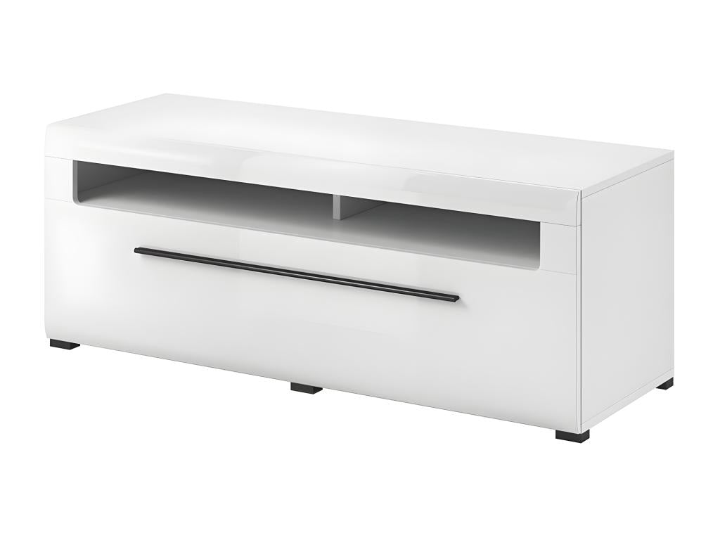 Complete living room set from the Homelumiere collection - Matte white and glossy white