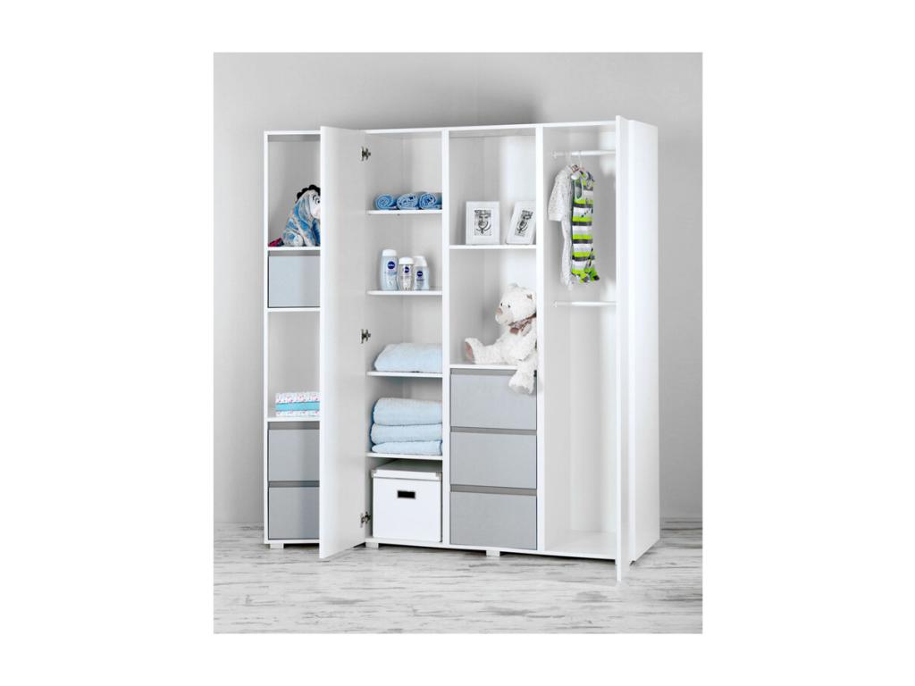Homelumiere 3-door wardrobe by Homelumiere - White