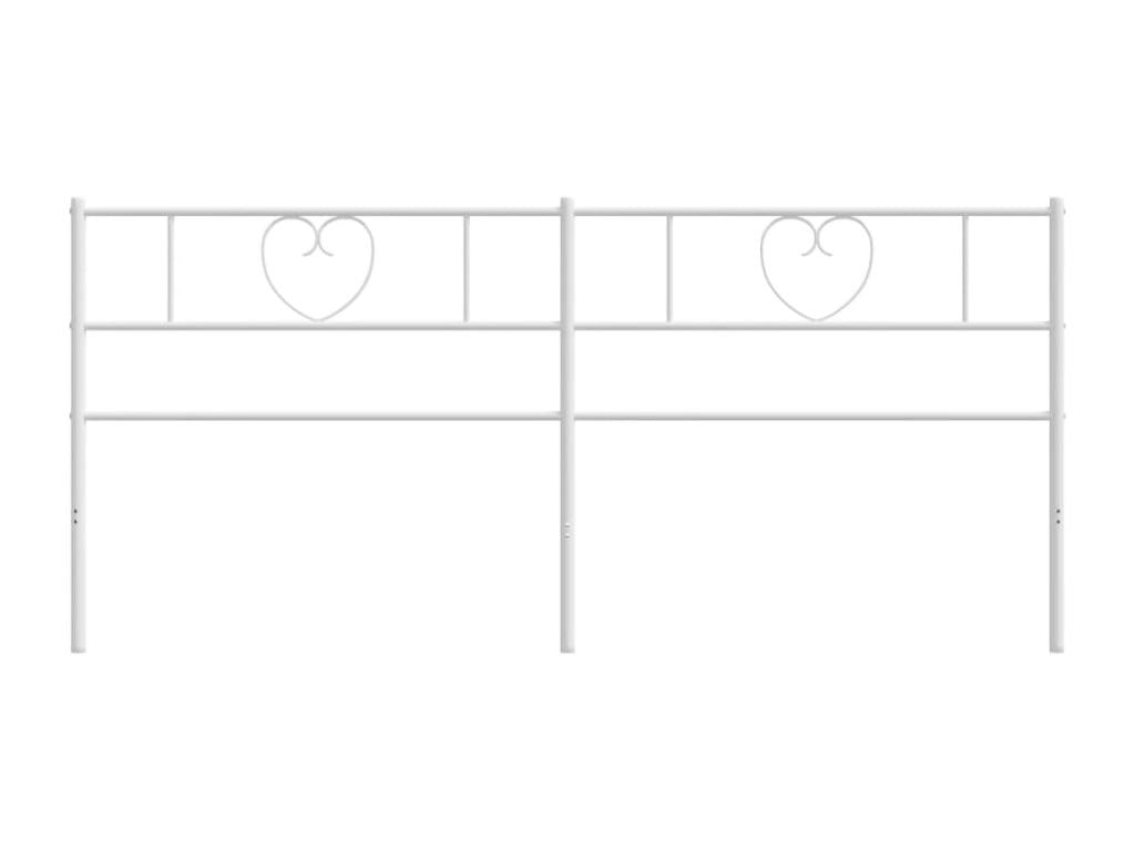 White metal headboard, 180 cm
