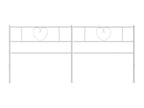 White metal headboard, 180 cm