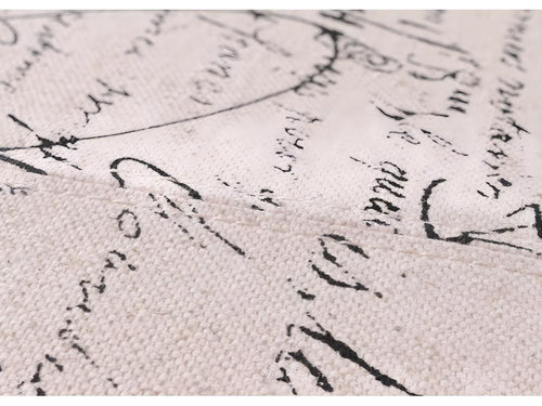 Homelumiere bench/storage chest 95x36x44 fabric with writing pattern