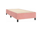 Homelumiere bed base with LED mattress, Pink 80x200 Velvet