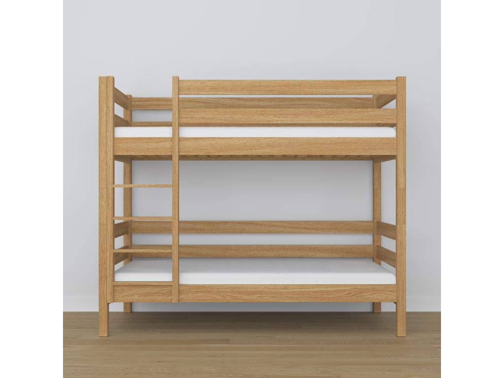 Oak bunk bed N01 Natural Oak 90x200