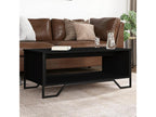 Black coffee table, 100x51x40 cm, engineered wood