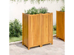 Homelumiere planter with liner, 84x42x100 cm, solid wood