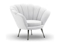 Homelumiere - Homelumiere armchair in light grey velvet - 98x78x76cm