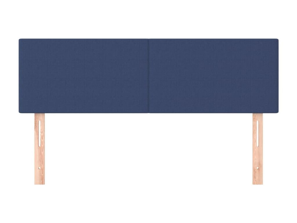 2-Piece Headboard Set, Blue, 72x5x78/88 cm, Fabric