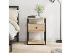 Homelumiere oak bedside table, 40x42x55 cm, engineered wood