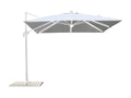 Adjustable cantilever parasol for garden and patio with 3x3 white LED lights - Homelumiere
