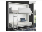 Anthracite bunk bed for 2 people, 80x190cm, Homelumiere