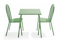 Delimoa 32668LRIJ bistro garden table and 2 chairs in green steel