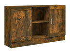 Smoked oak sideboard 120x30.5x70 cm Engineered wood