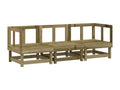 3-piece garden furniture set made of impregnated pine wood