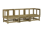 3-piece garden furniture set made of impregnated pine wood
