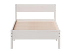 White bed frame and headboard 100x200 solid pine wood