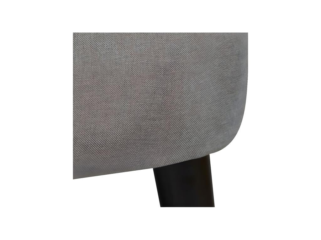 Toadstool armchair in mouse grey fabric - BANGKOK
