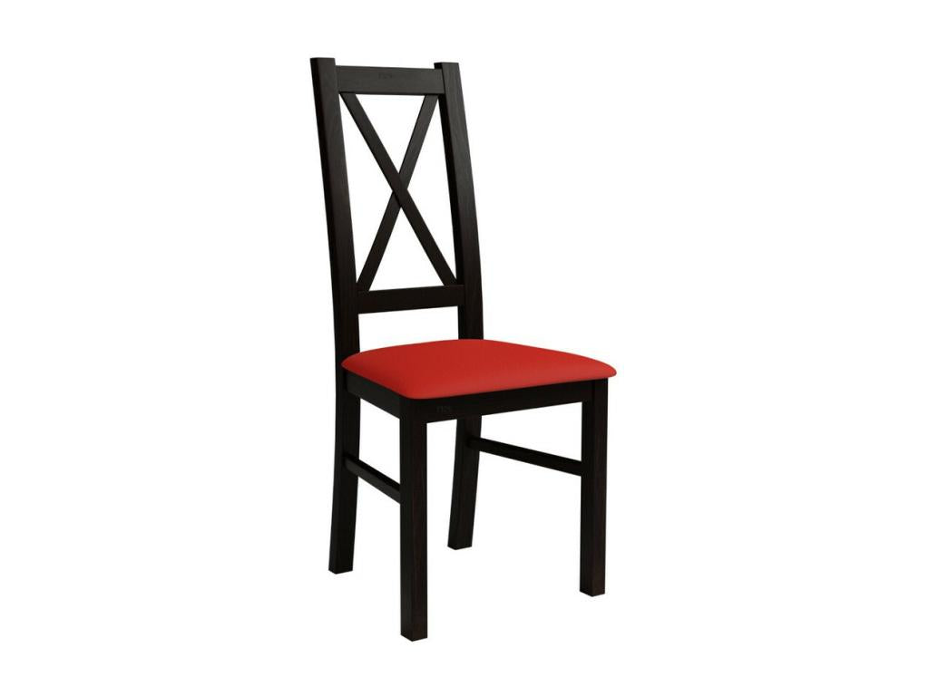 Homelumiere 117 Wenge Chair - Red 95x46x40cm Faux leather Wood