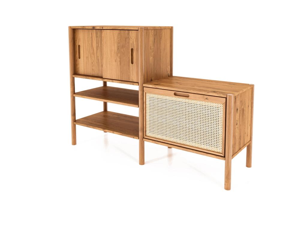 Delimoa - Solid oak wood shelf with natural oiled finish 39526ODQU