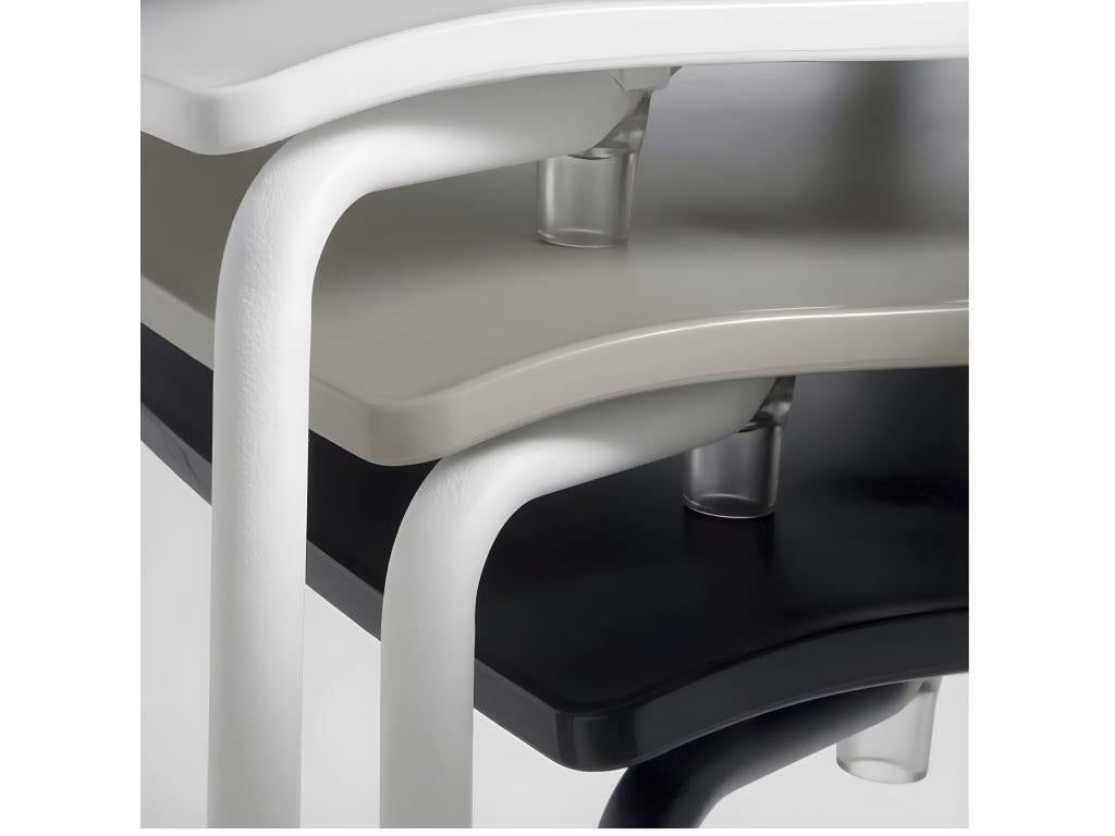 Homelumiere polypropylene chair with metal legs - Set of 4 - Dark Beige