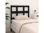 Black Headboard 95.5x4x100 Solid Pine Wood