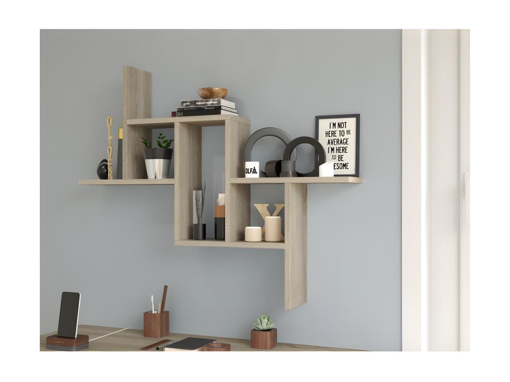 Artanzy - Modern wall shelf - Dimensions 85x15x73.5 cm - Wall storage unit 59592VZXB