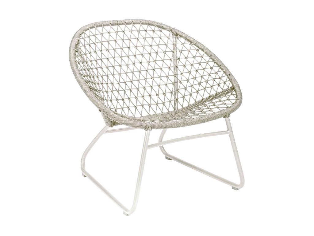 Homelumiere - Homelumiere Outdoor Chair in Polypropylene with Beige Metal Legs