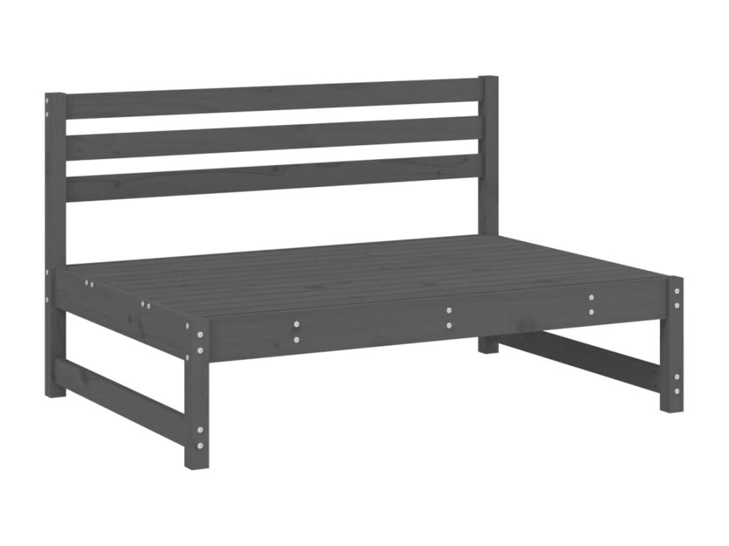 2-piece garden furniture set, grey solid pine wood, 19528QANT