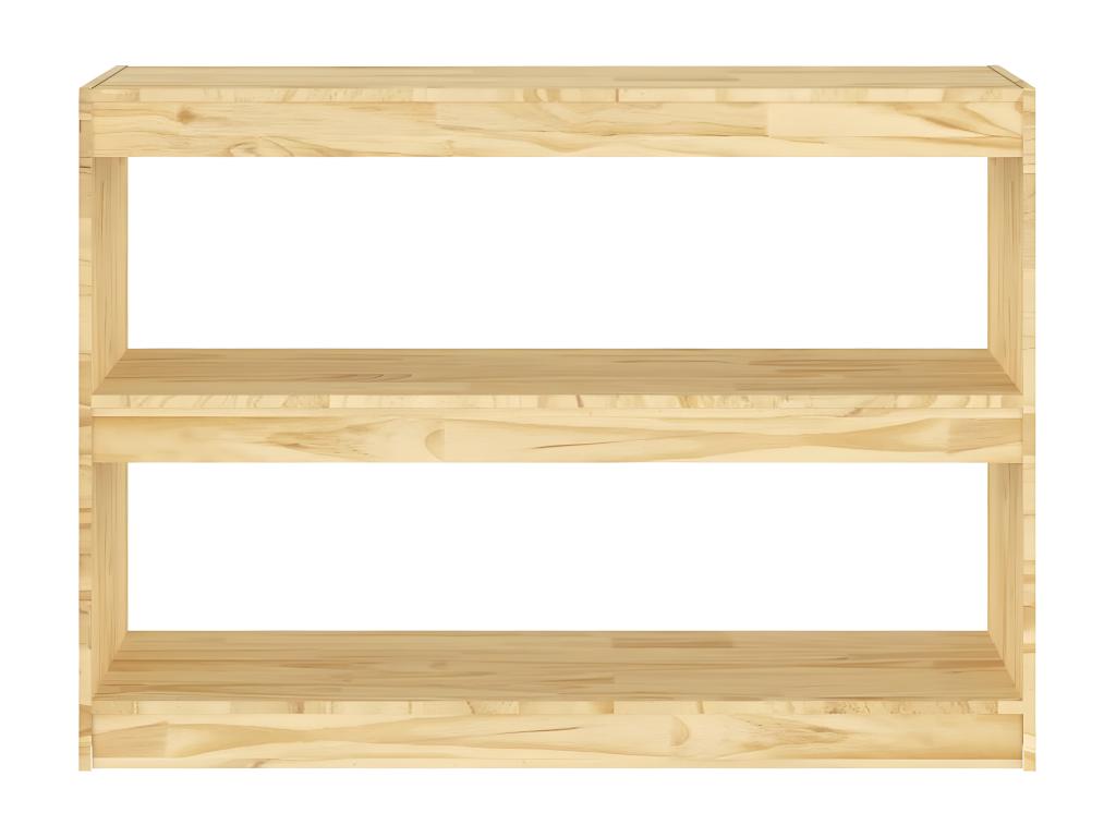 Bookshelf/Room Divider 100x30x71.5 cm Solid Pine