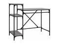 Homelumiere desk with shelves, 105x50x90 cm, engineered wood/iron