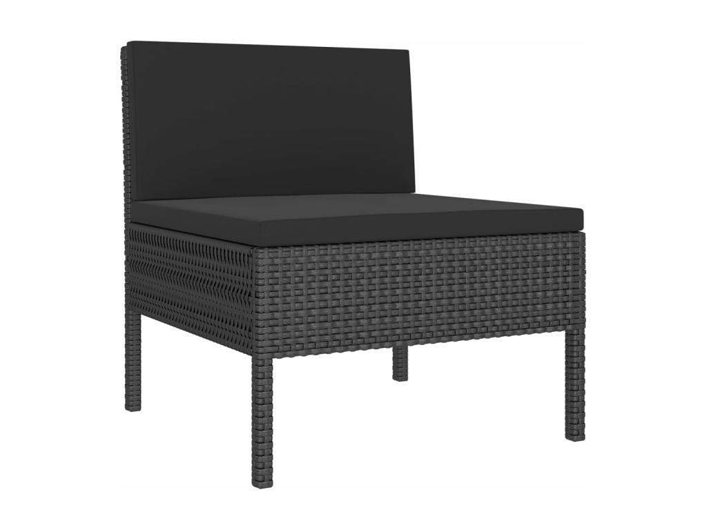 Black resin garden furniture set, 57x69x69 cm, 02 0018158 40690MTXK