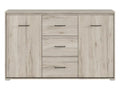Homelumiere 2-Door 3-Drawer Buffet in Wood and Anthracite