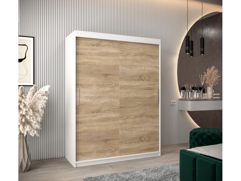 Homelumiere Sliding Door Wardrobe 200/150/62 2 Doors White/Homelumiere