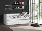 Artanzy Mezzanine Bed LB005 98x210x88 White 82134UOZS