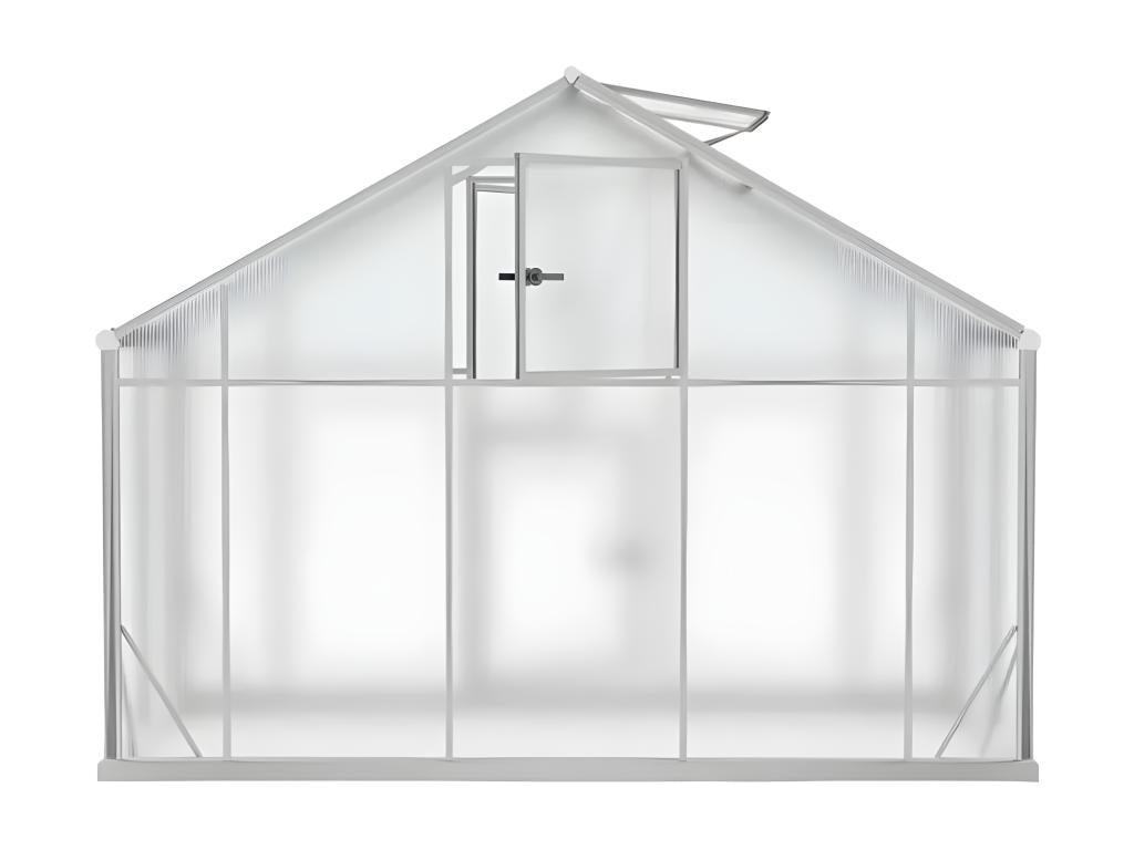 Homelumiere aluminum polycarbonate garden greenhouse with door and window