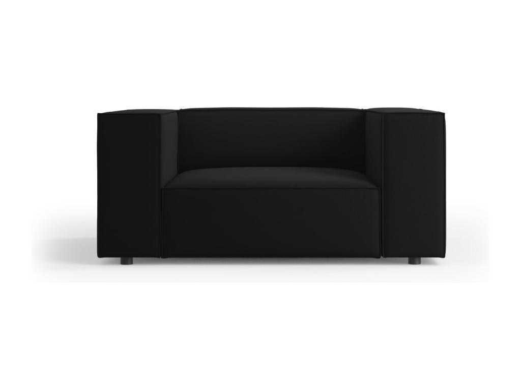 Homelumiere - Homelumiere armchair in black velvet - 124x102x70cm