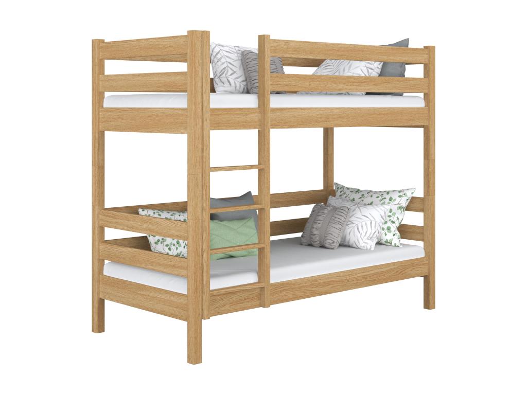 Oak bunk bed N01 Natural Oak 90x200