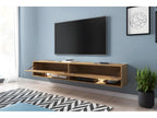 TV stand - 180 cm - oak - Homelumiere - with LED - Homelumiere