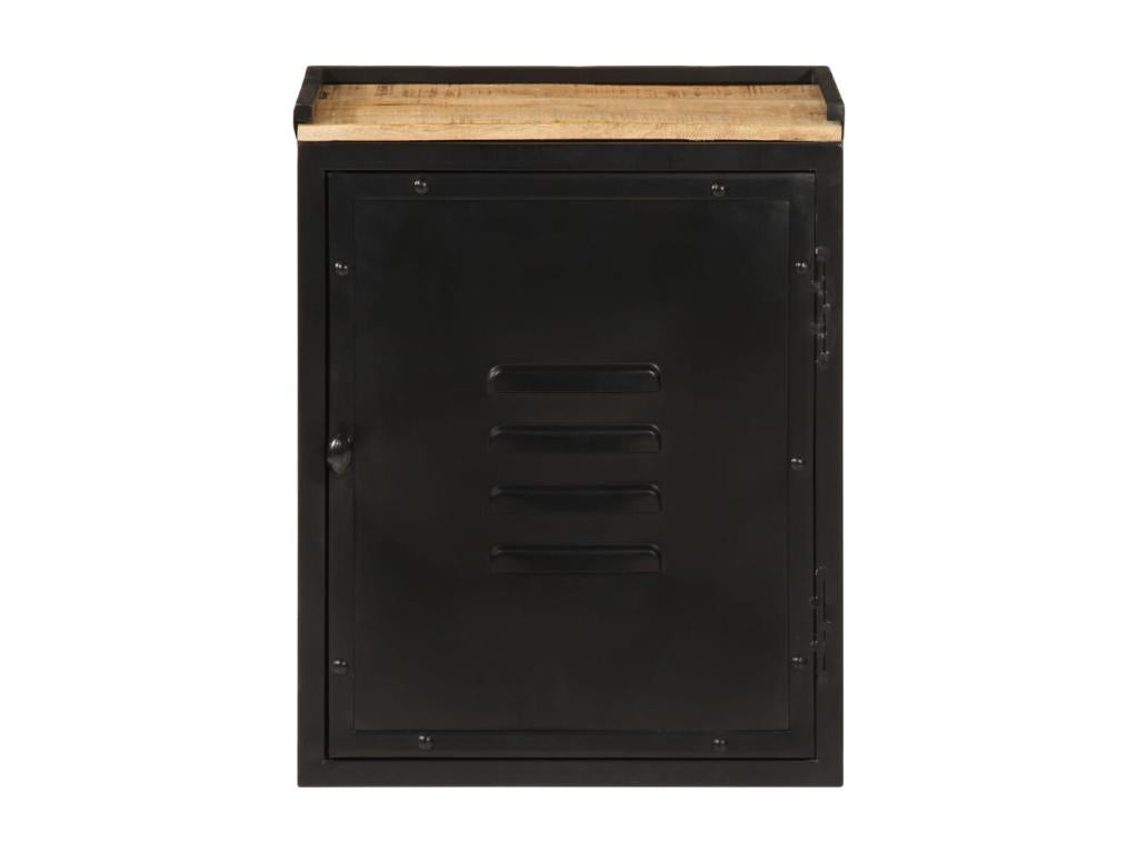 Bathroom cabinet 40x30x50 cm iron and mango wood