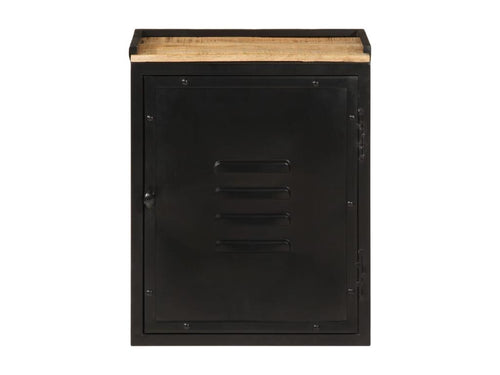 Bathroom cabinet 40x30x50 cm iron and mango wood