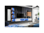 Homelumiere 320cm White/Natural TV Unit Set