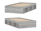 Artanzy bed frame without mattress, grey, 100x200 cm, 88407EDHP