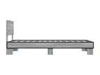 Homelumiere grey bed frame without mattress 100x200 cm