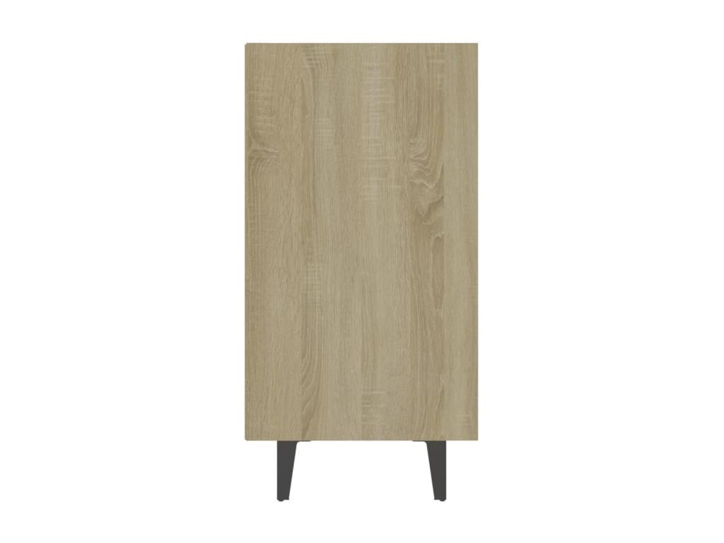White and oak sideboard by Homelumiere, 103.5x35x70 cm, particleboard