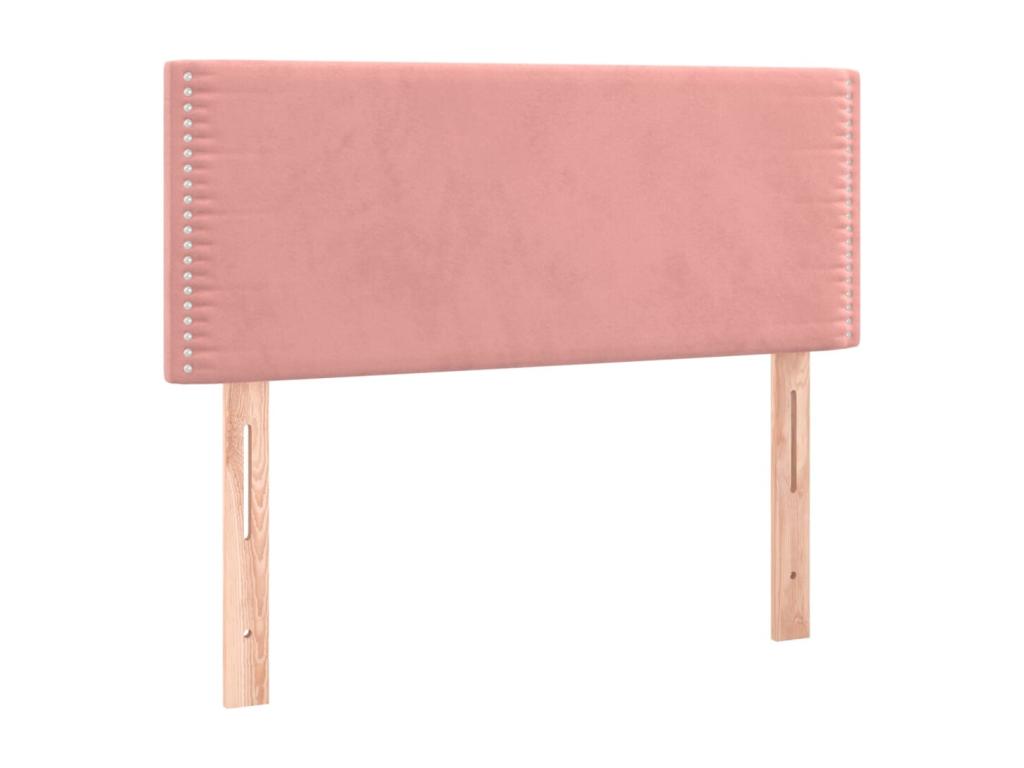 Pink Headboard 100x5x78-88 Velvet