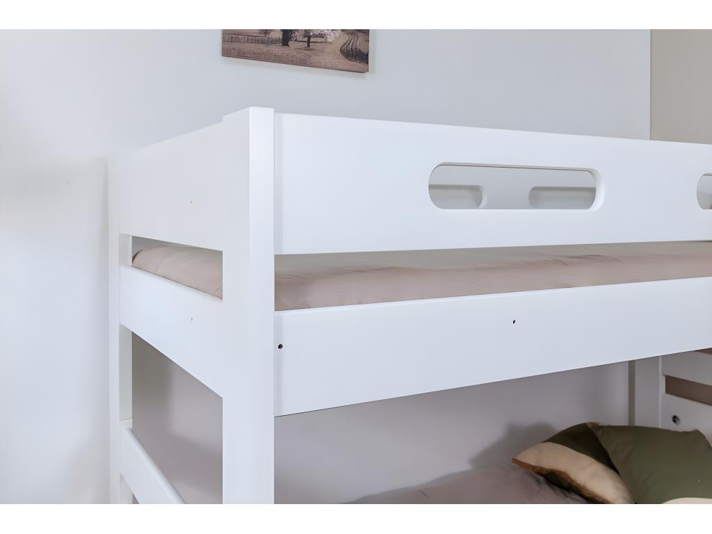 Homelumiere solid wood bunk bed - plain white