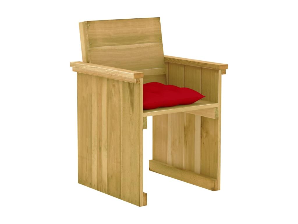 7-piece garden dining set with cushions, impregnated pine